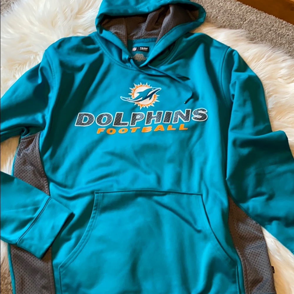 Like new Dolphins football hoodie